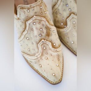 Corkys Studded Denim Mules